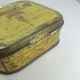 Металлическая коробочка из-под зубного порошка, СССР. Картинка 4